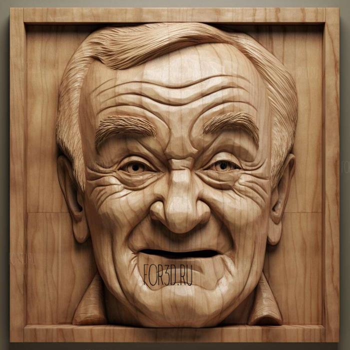 Jack Lemmon 3 stl model for CNC